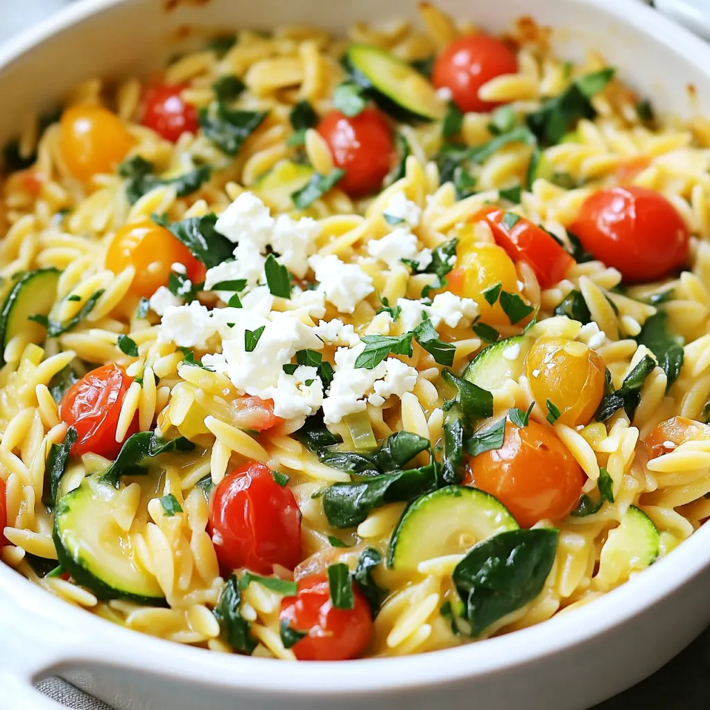 One-Pot Mediterranean Orzo with Feta Lecker Essen