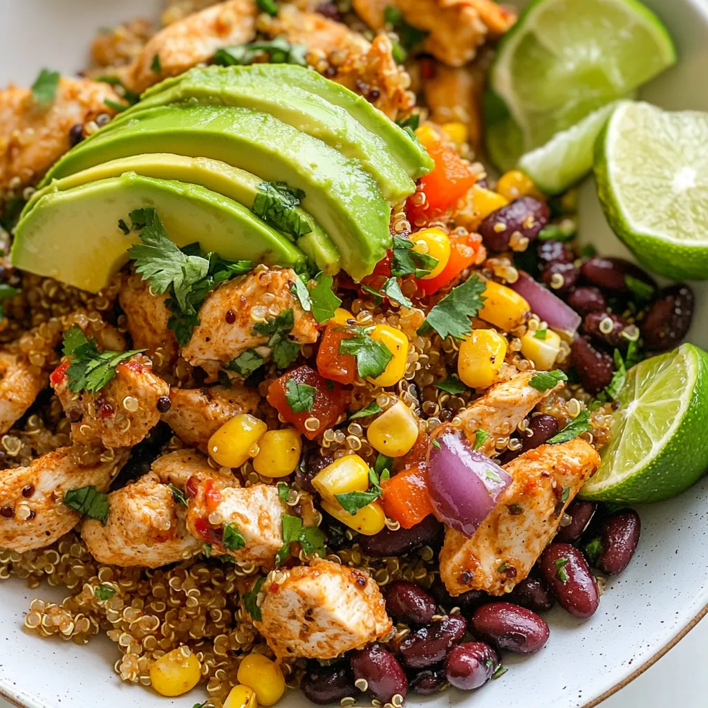 Southwest Chicken Quinoa Skillet Gesunde Mahlzeit