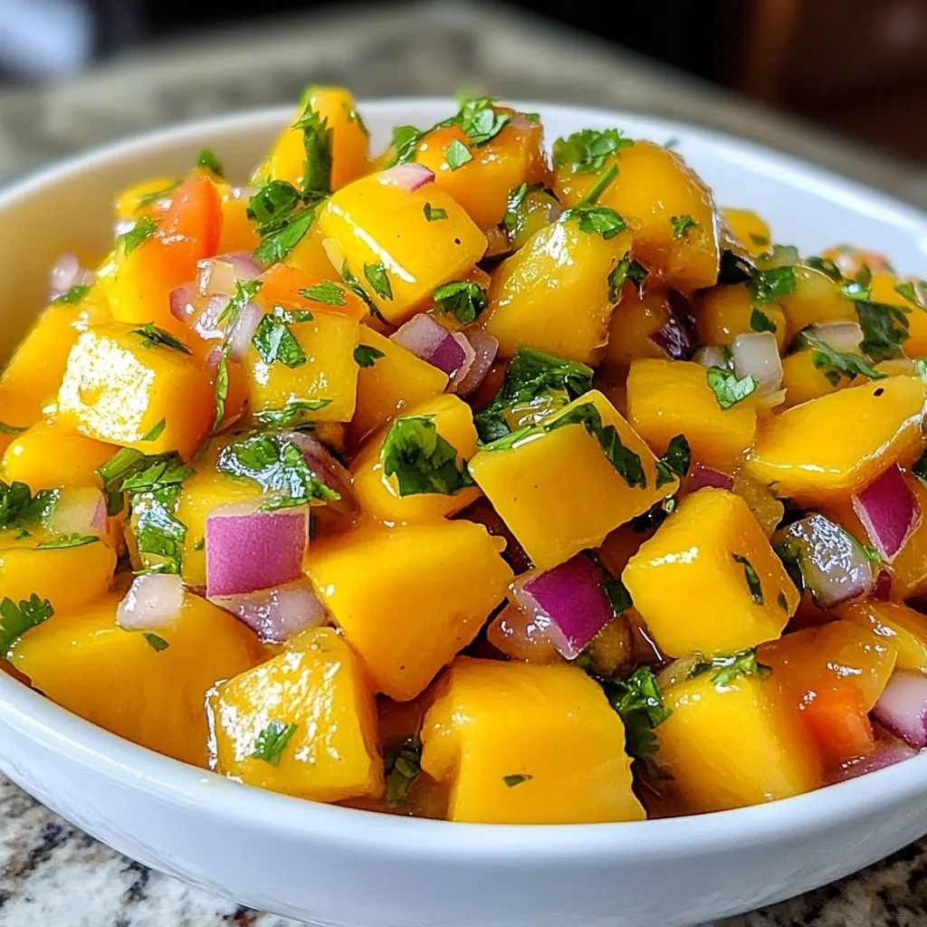 Spicy Mango Habanero Salsa Einfaches Rezept für Genuss