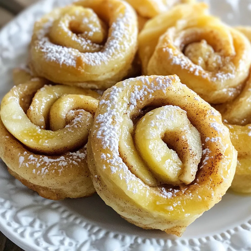 Luftiger Air Fryer Zimtrollen Apfelringe Genuss