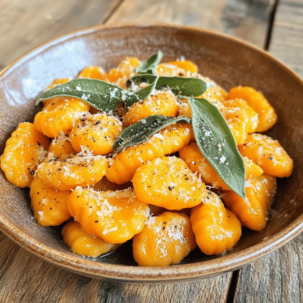 Süßkartoffel-Gnocchi mit Salbei Kraftvolles Rezept