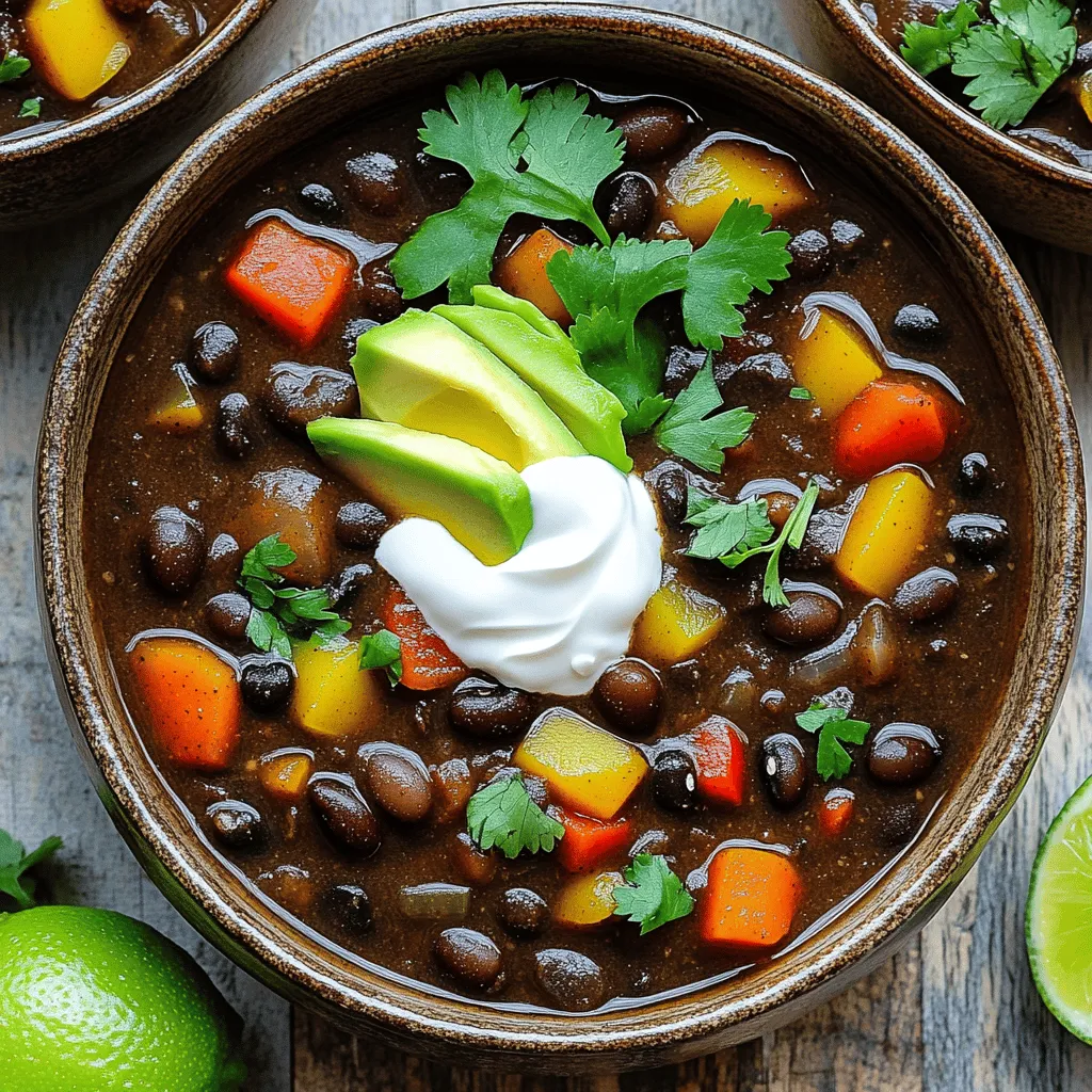 Instant Pot Chipotle Black Bean Soup Einfache Köstlichkeit