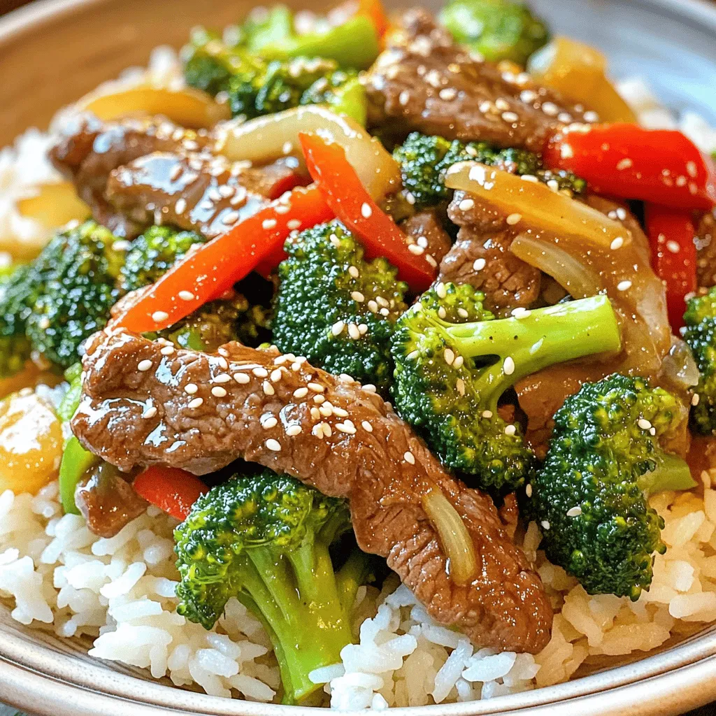 Beef and Broccoli Stir-Fry Schnelles und köstliches Gericht