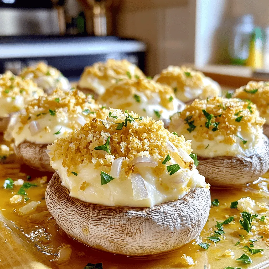 Olive Garden Stuffed Mushrooms Einfaches Rezept genießen