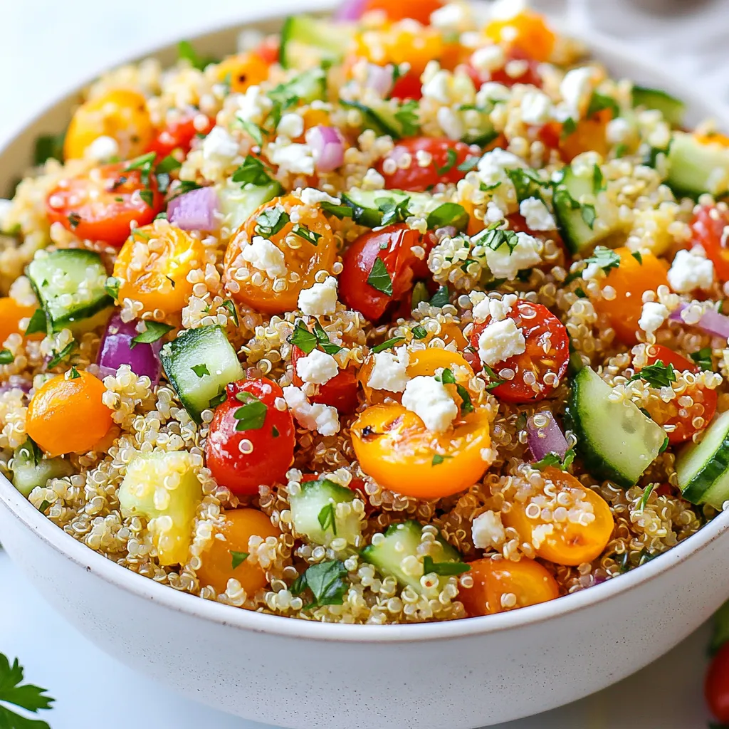 Roasted Red Pepper Quinoa Salad Gesunde Mischung