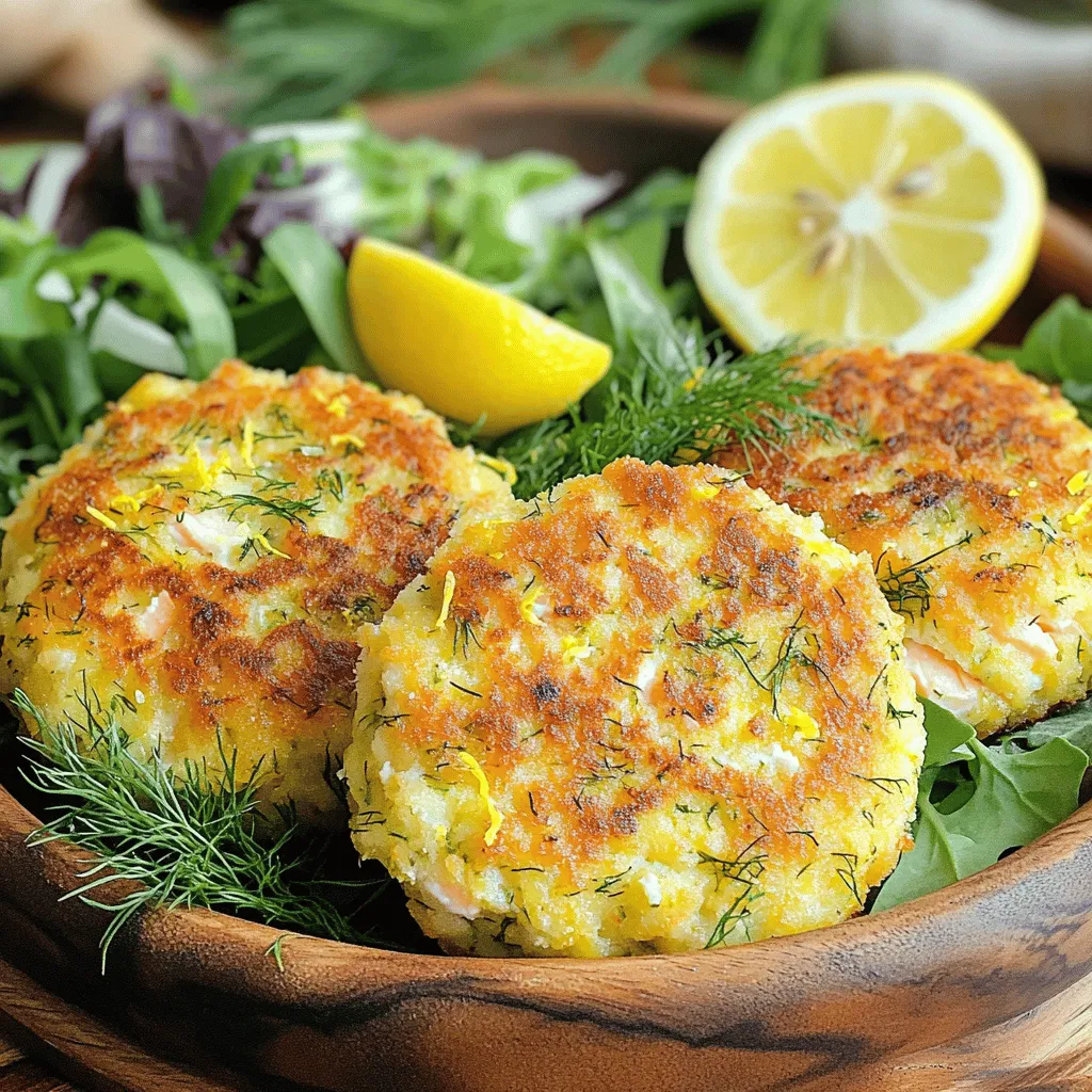Lemon Dill Salmon Cakes Knusprig und Geschmacksvoll