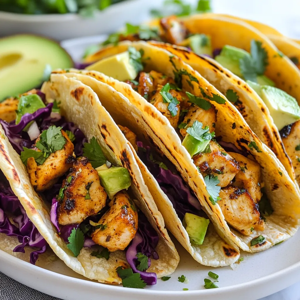 Coconut Lime Chicken Tacos Frisch und Köstlich Genießen