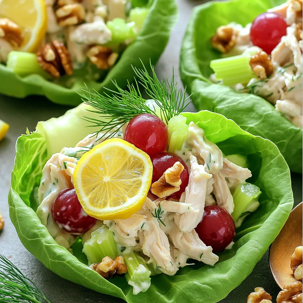 Griechischer Joghurt Zitronen Hähnchensalat lecker