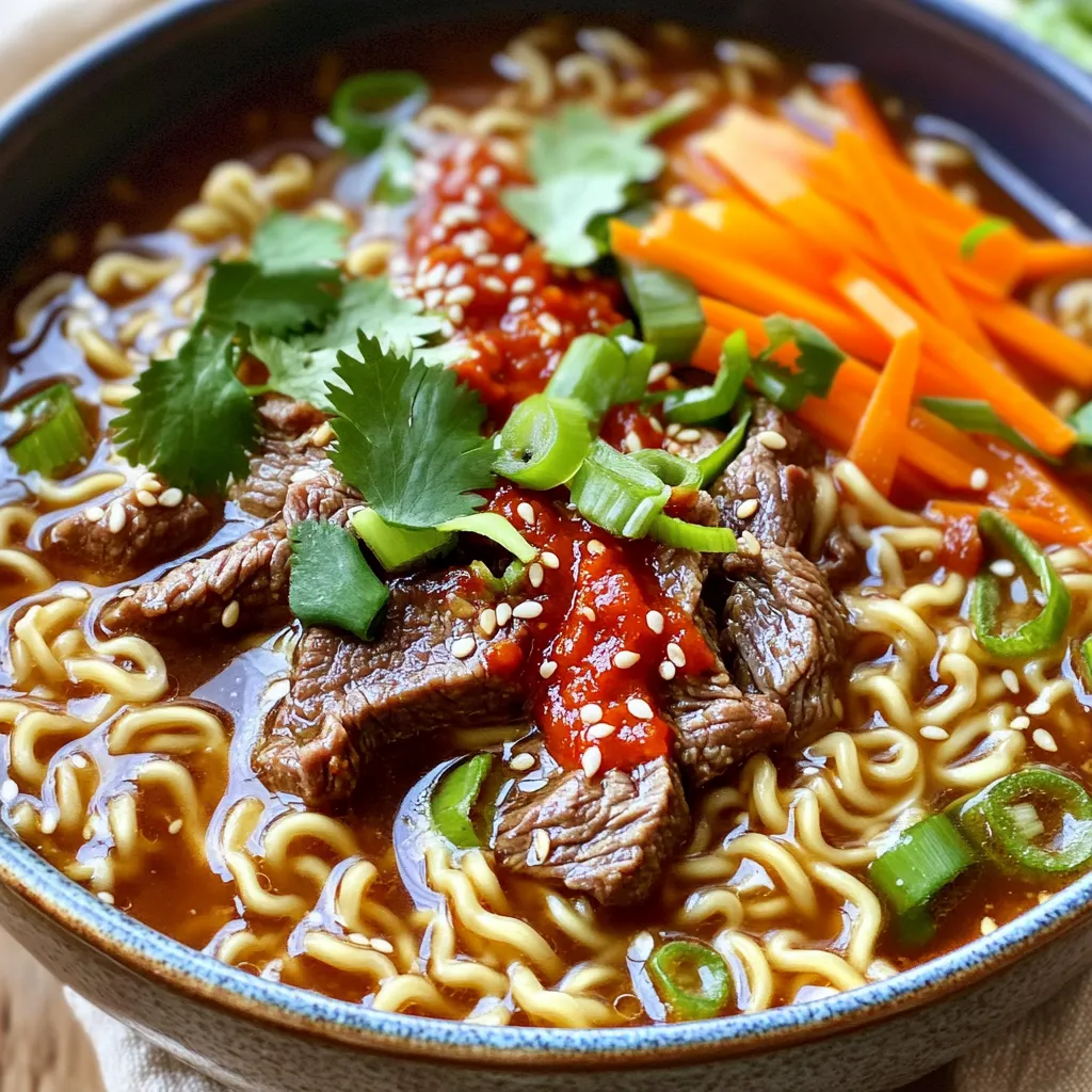 Minute Chili Sesam Rindfleisch Ramen Schneller Genuss