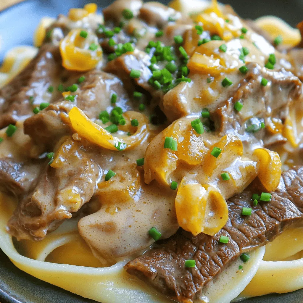 Beef Stroganoff Köstliches Gericht für jeden Anlass