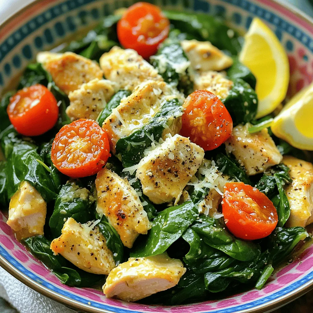 Einfaches Chicken and Spinach Skillet Rezept