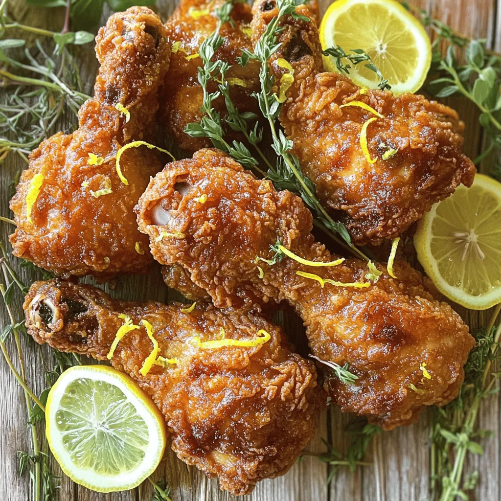 Lemon Tea Fried Chicken Köstliche Zubereitungstipps