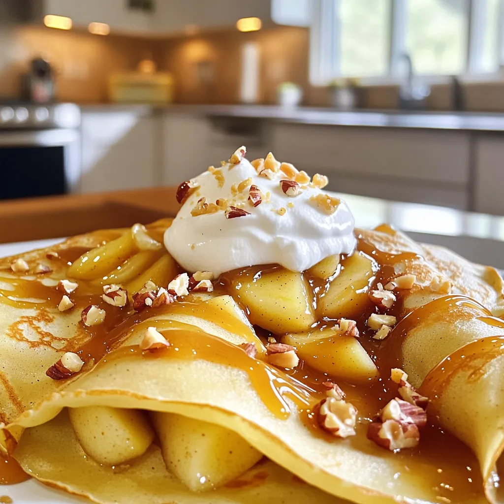 Salted Caramel Apple Crêpes Einfaches Genussrezept