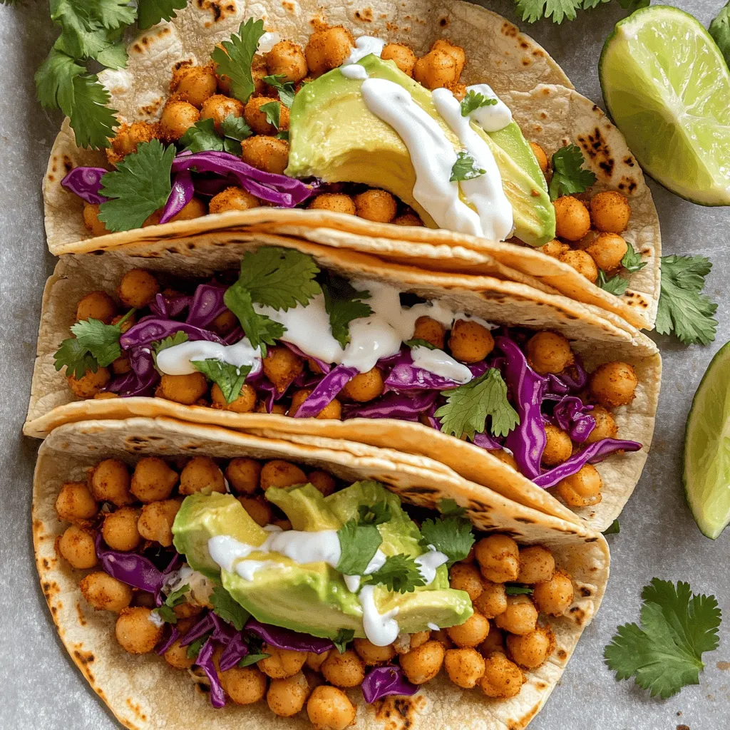 Crispy Chickpea Tacos Gesunde und leckere Mahlzeit