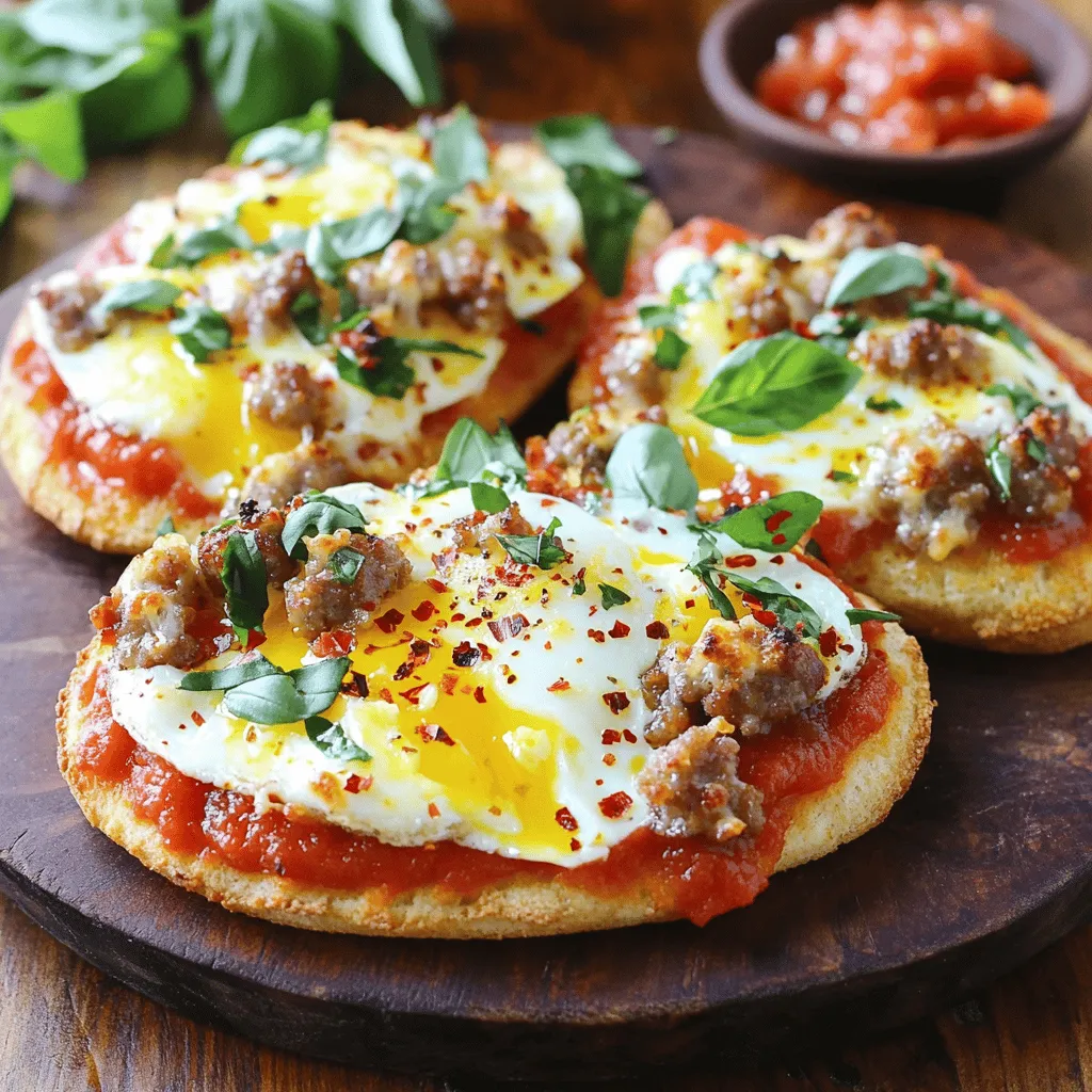 Um eine leckere English Muffin Frühstückspizza zu machen, brauchst du einige Hauptzutaten. Diese sind:
