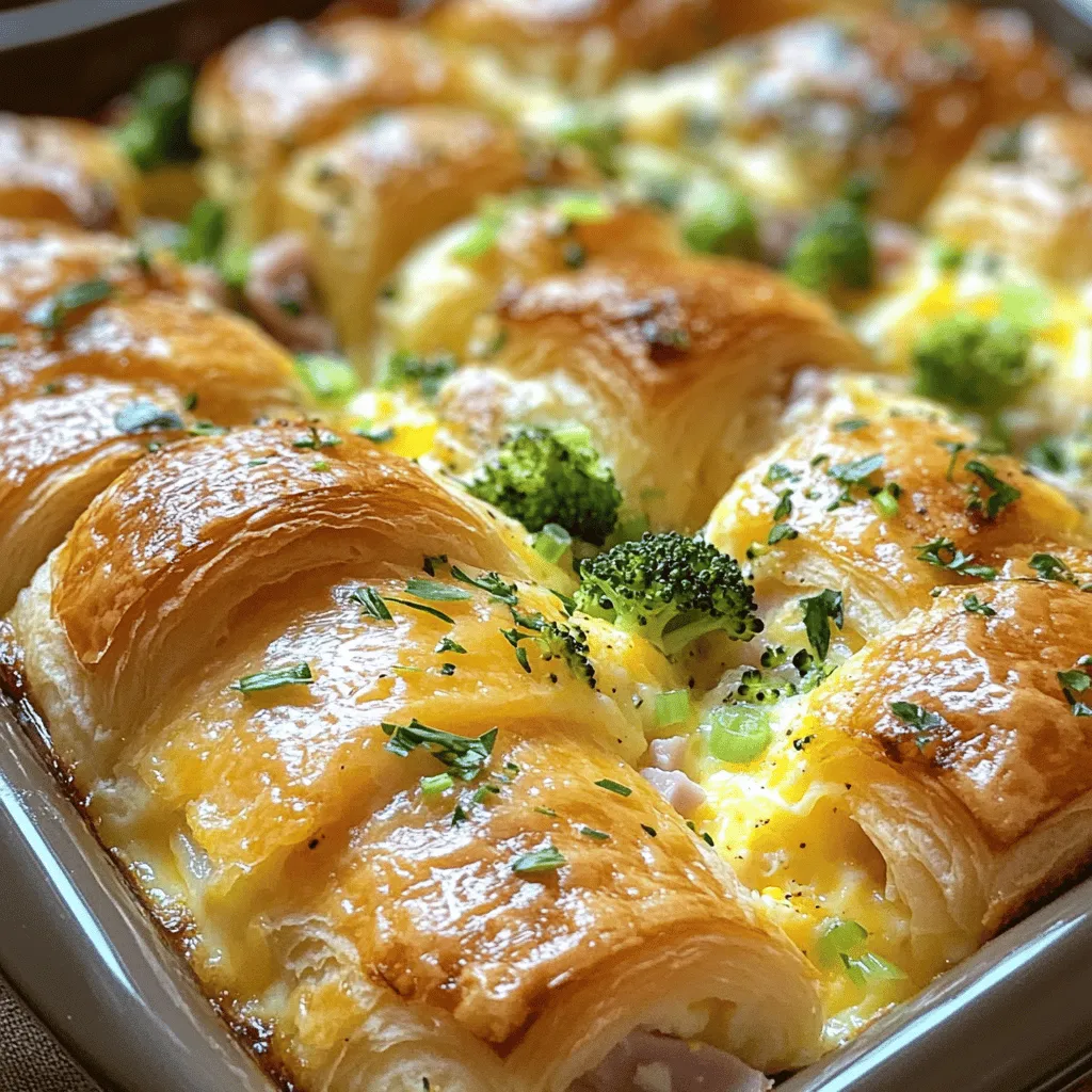 Einfache Croissant Bake Frühstück Auflauf Rezept
