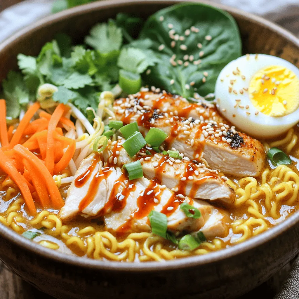 Würzige Hühnchen-Ramen-Bowls Lecker und Einfache Zubereitung