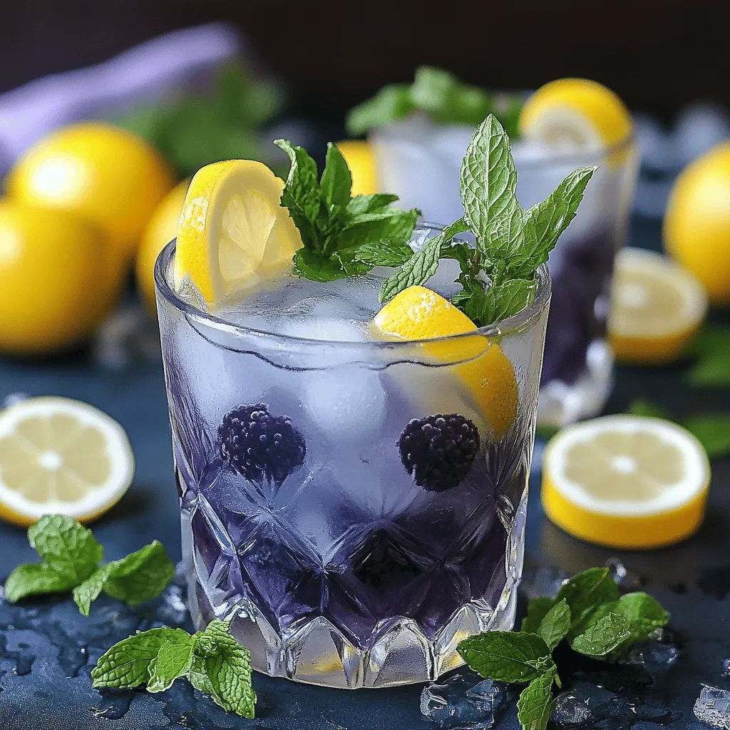 Um eine köstliche Heidelbeer-Zitronen-Limonade zu machen, benötigst du frische Zutaten. Du brauchst eine Tasse Heidelbeeren, Zucker, Zitronensaft, Wasser und einen Teebeutel. Diese Zutaten bilden die Basis für dein Getränk.