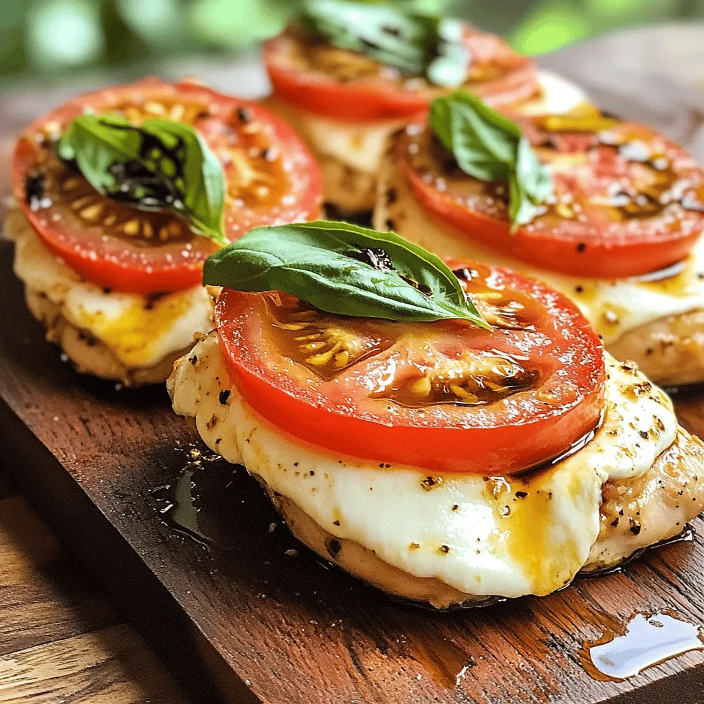 Klassisches Caprese Hühnchen Einfaches und köstliches Rezept