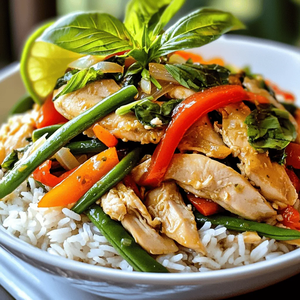 Thai Basilikum Hähnchen Lecker und Einfach Zubereiten
