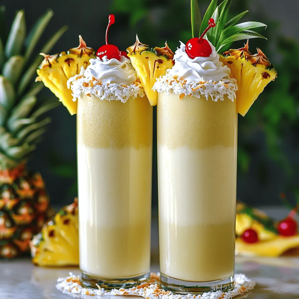 Pina Colada Milchshake Rezept Erfrischender Genuss