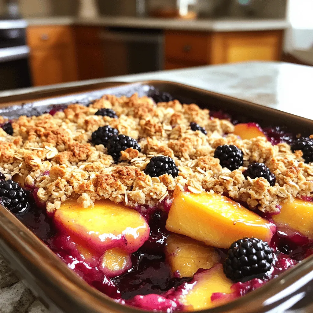 Blackberry Peach Crisp Lecker und Einfach Zubereiten