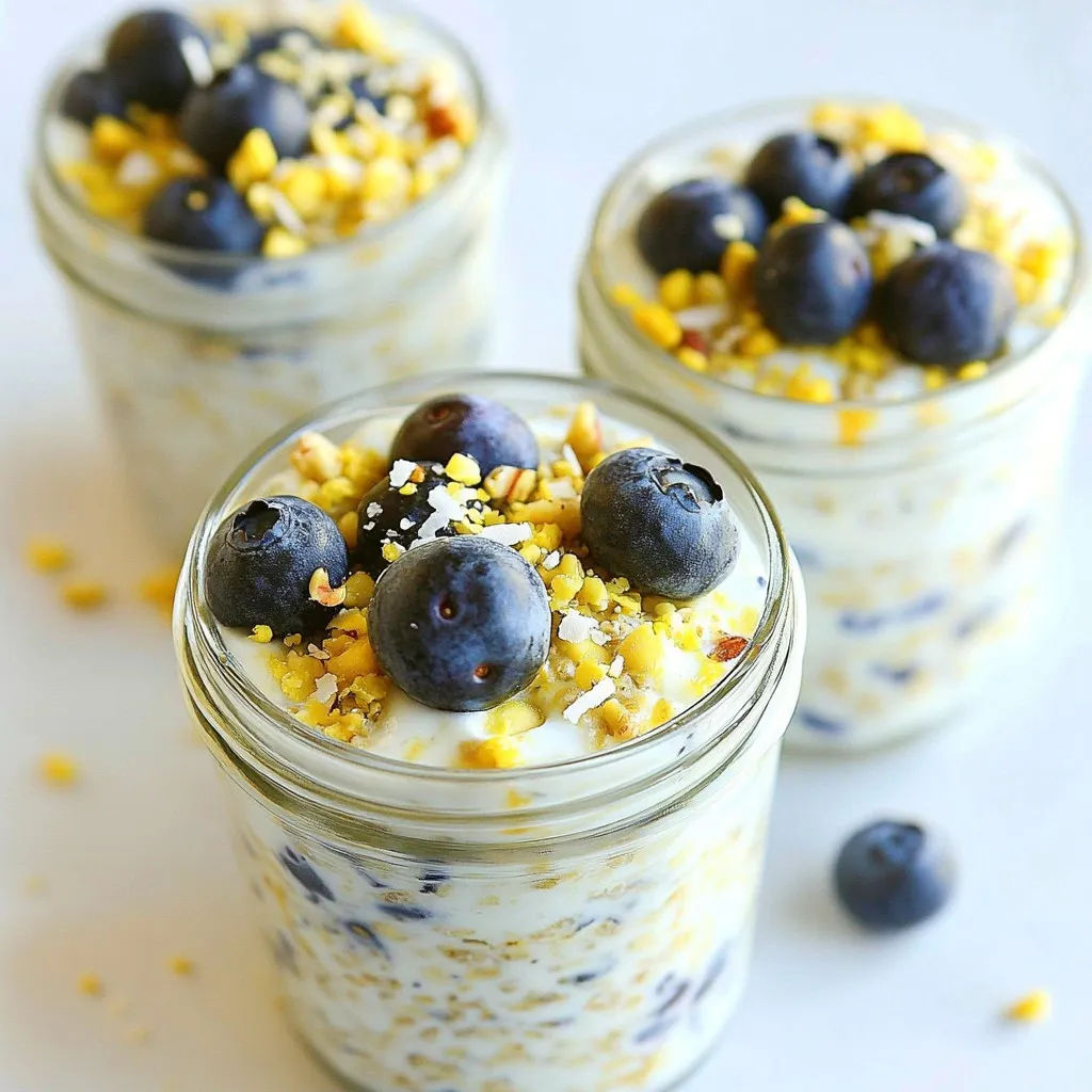 Heidelbeeren-Kokos-Overnight-Oats Einfach &#038; Lecker