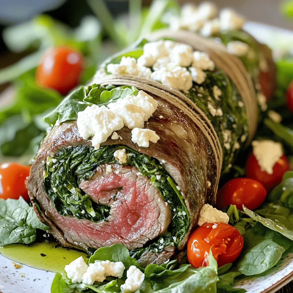 Flank Steak Roulade Herzhaftes Rezept für Feinschmecker