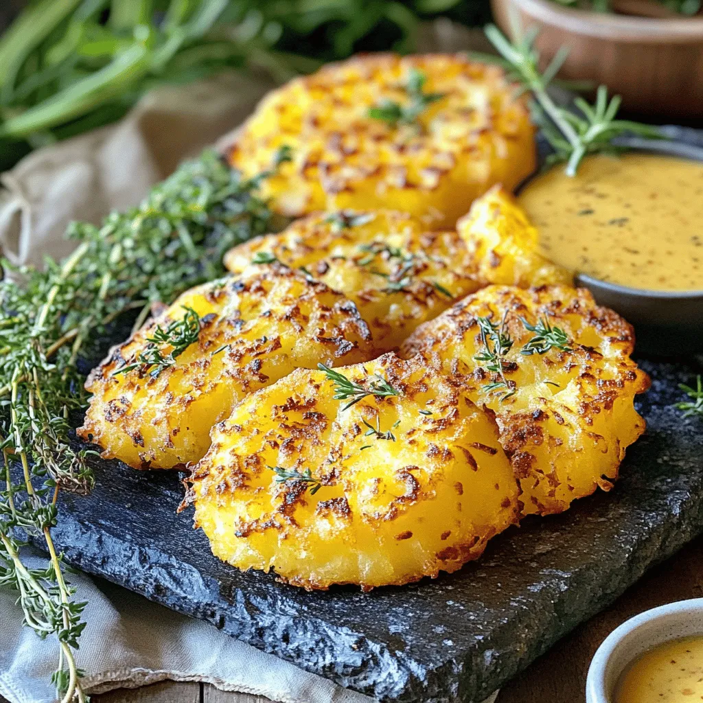 Krosse St. Patrick&#8217;s Day Kohlrabi-Fritter mit Knoblauchsauce