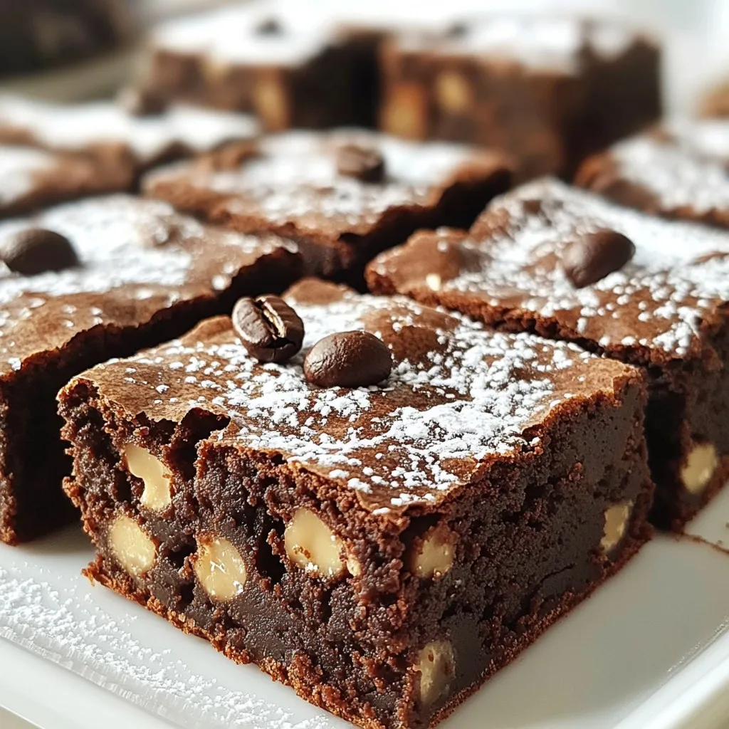 Mocha Espresso Brownies Köstlicher Genuss für jeden