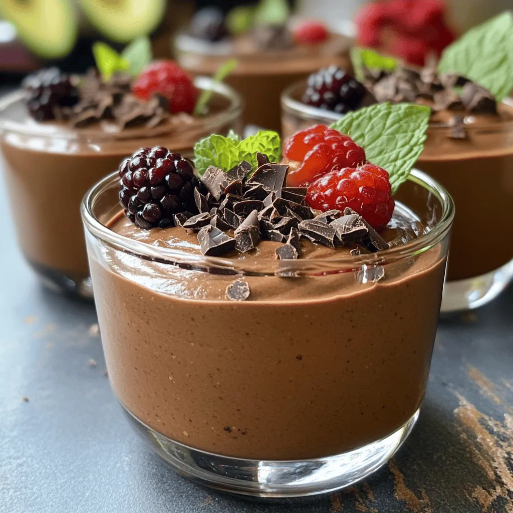 Schokoladen-Avocado-Mousse köstlich und einfach rezept