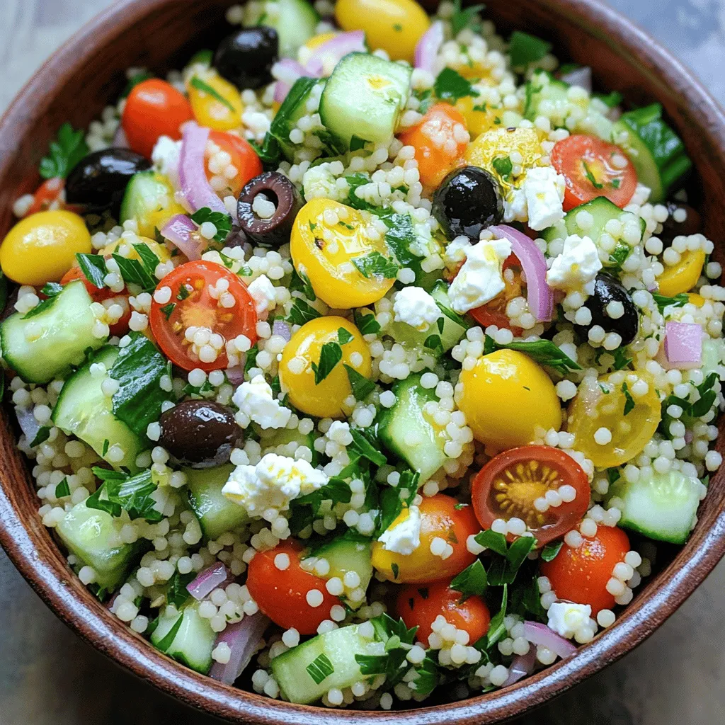 Mediterranean Couscous Salad Frisch und Einfach Genießen