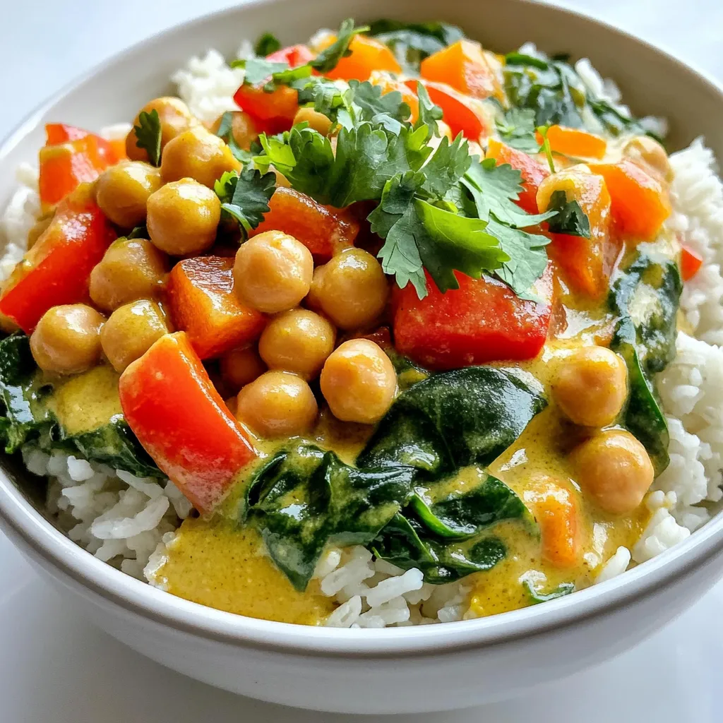 Slow Cooker Coconut Curry Chickpeas Einfache Rezeptidee