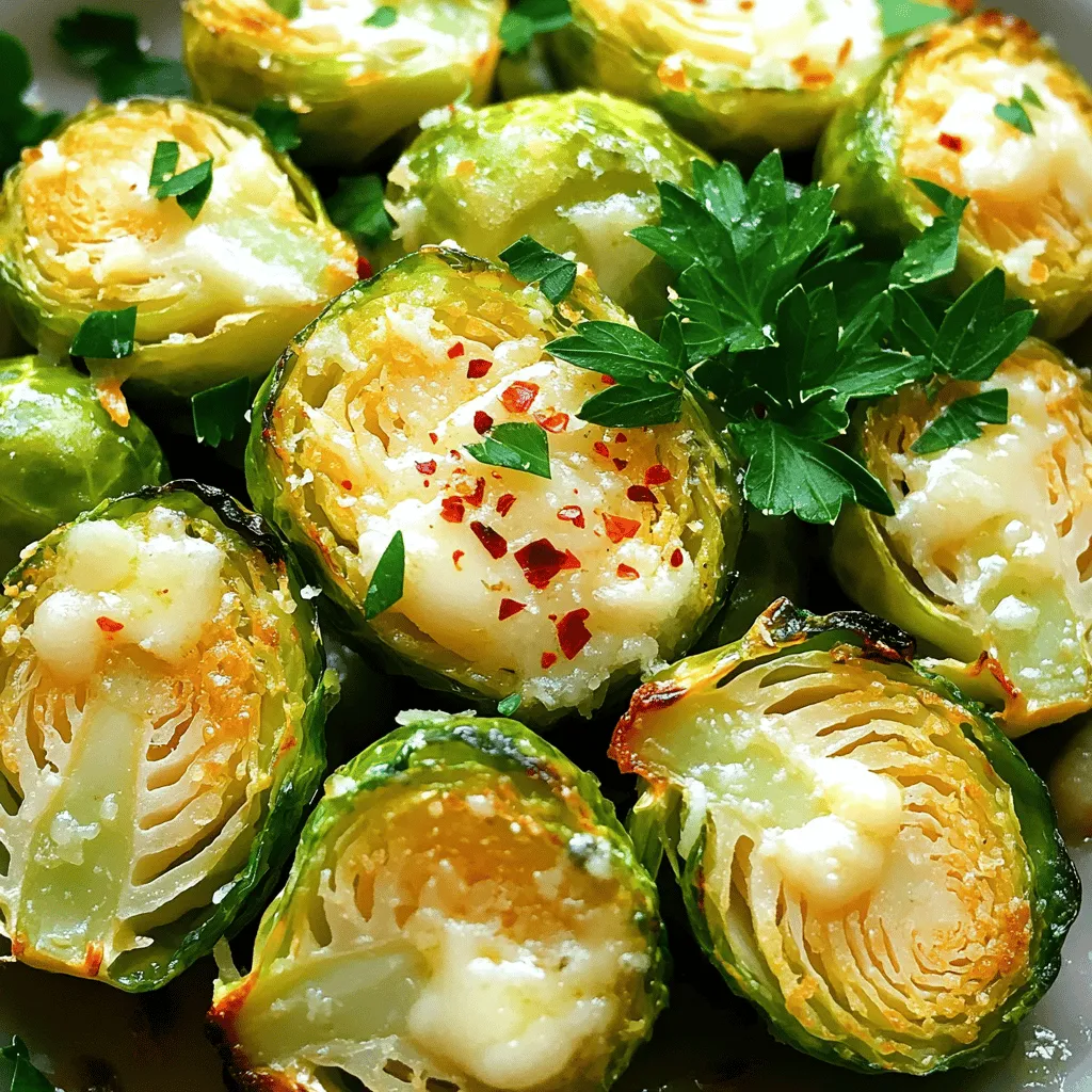 Garlic Parmesan Brussels Sprouts Köstliches Rezept
