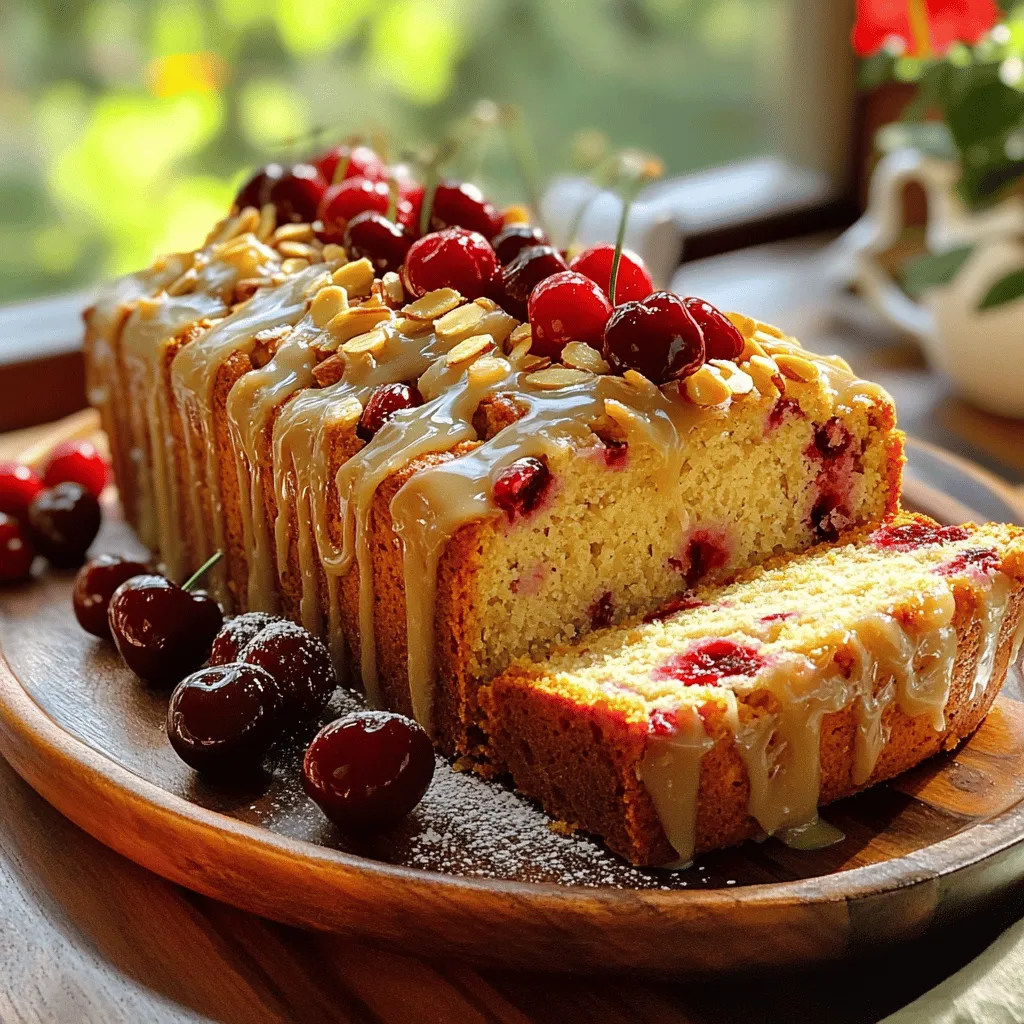 Cherry Almond Breakfast Loaf für köstlichen Start