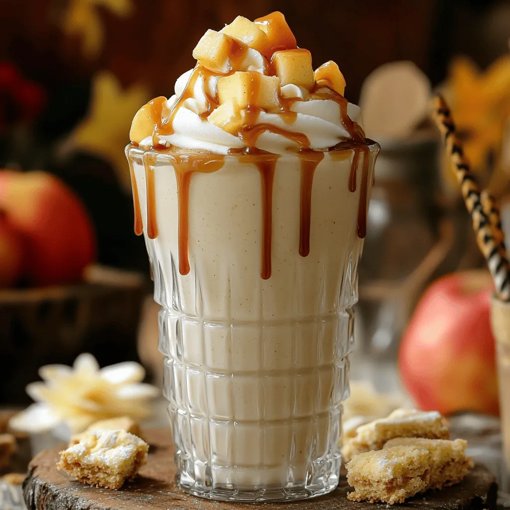 Für einen leckeren Karamell-Apfel-Pie-Milchshake brauchst du einige einfache Zutaten.