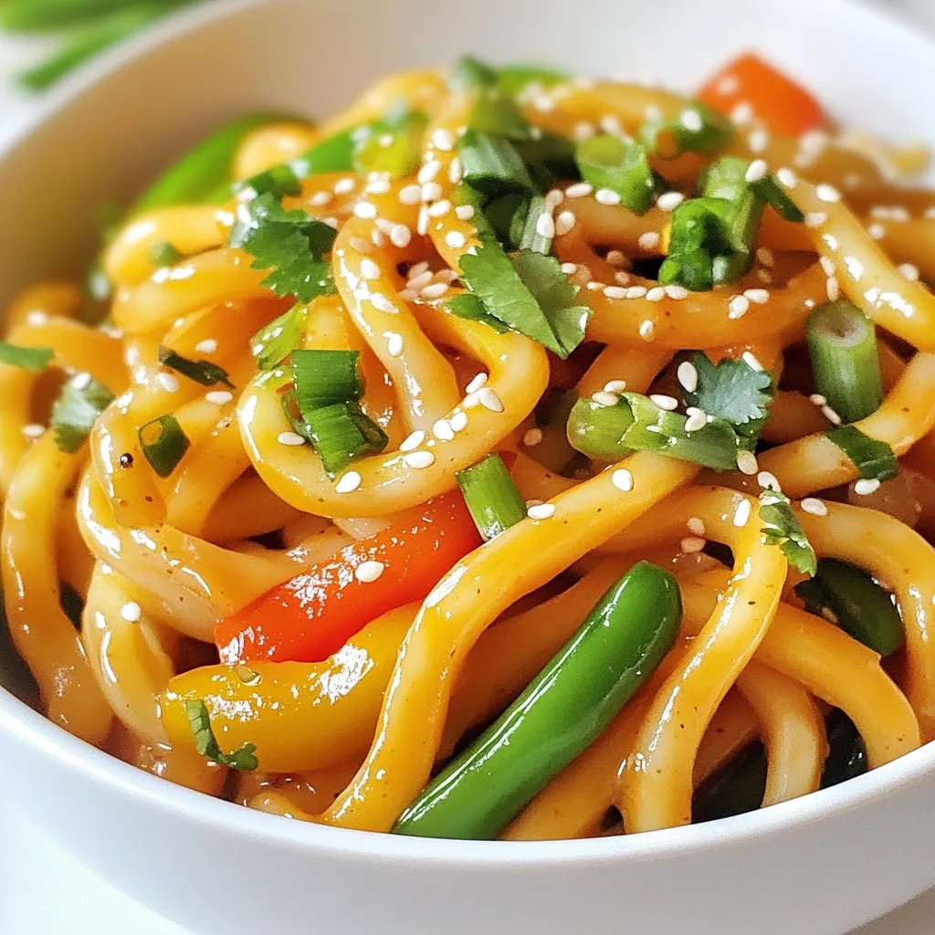 Spicy Garlic Udon Noodles Genussvolle Rezeptideen