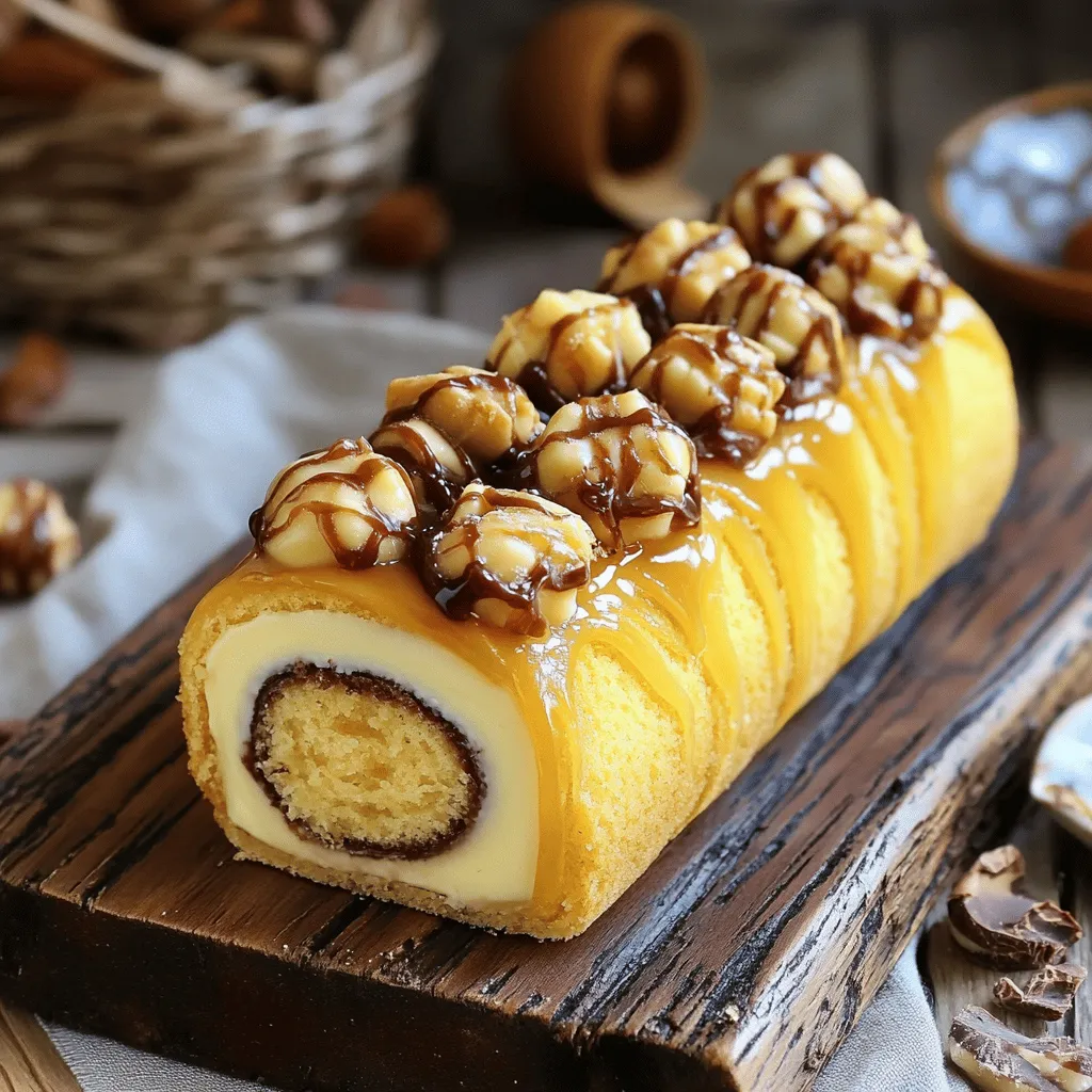 Die Kokos-Almond-Swiss-Roll-Torte hat einfache, aber köstliche Zutaten. Die Hauptzutaten sind Eier, Zucker und Mehl. Diese bilden die Basis für den Biskuitteig. Kokosraspeln verwenden wir für einen tropischen Geschmack. Gemahlene Mandeln bringen eine nussige Note.