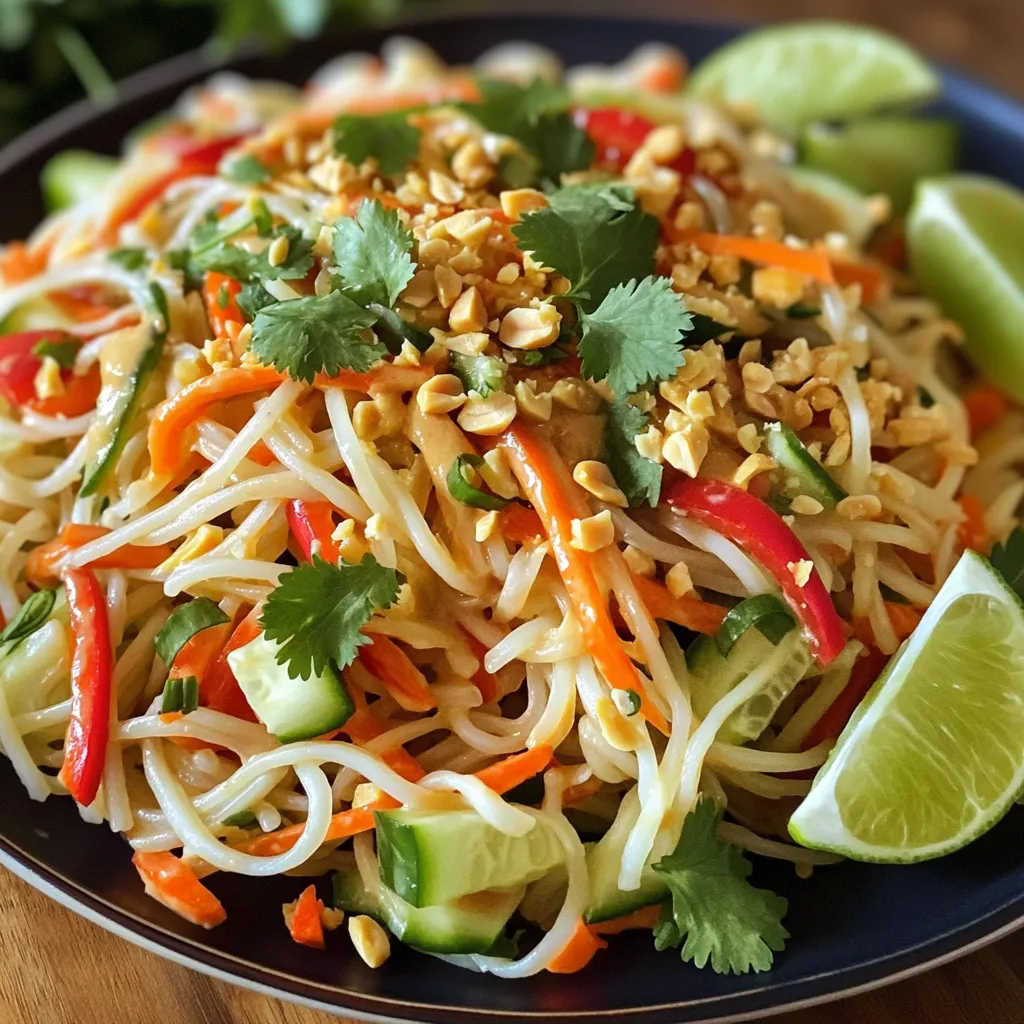 Würziger Erdnussnudelsalat Frisch und Gesund Zubereiten