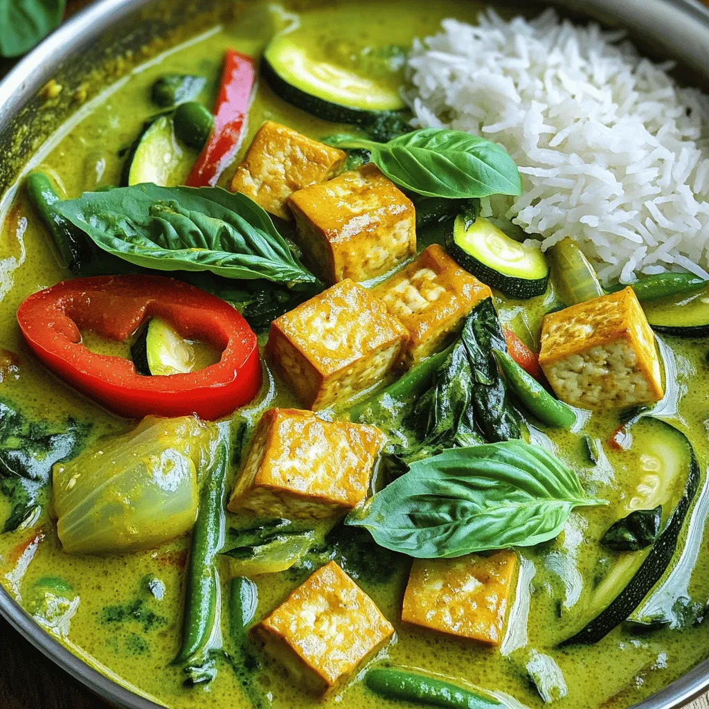 Thai Green Curry with Tofu Köstliches Rezept
