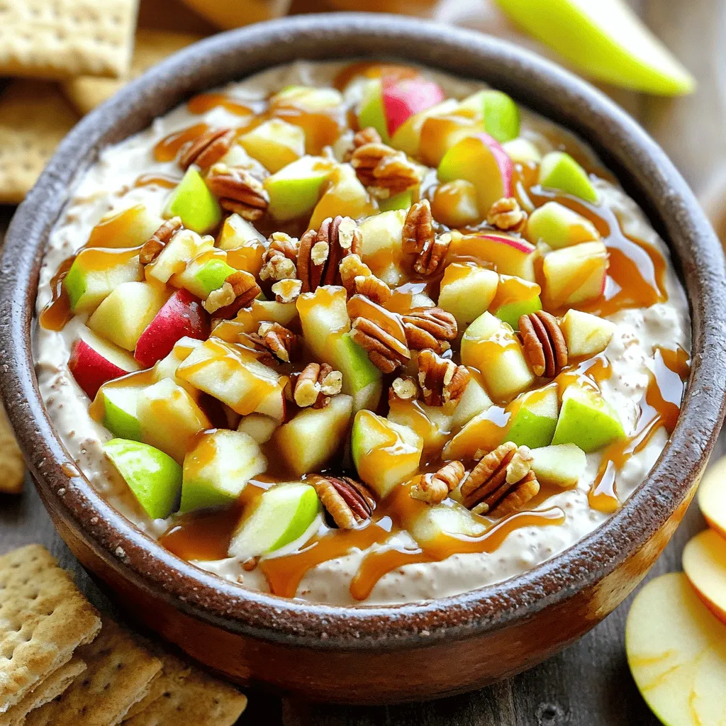 Caramel Apple Cheesecake Dip Einfach und Lecker