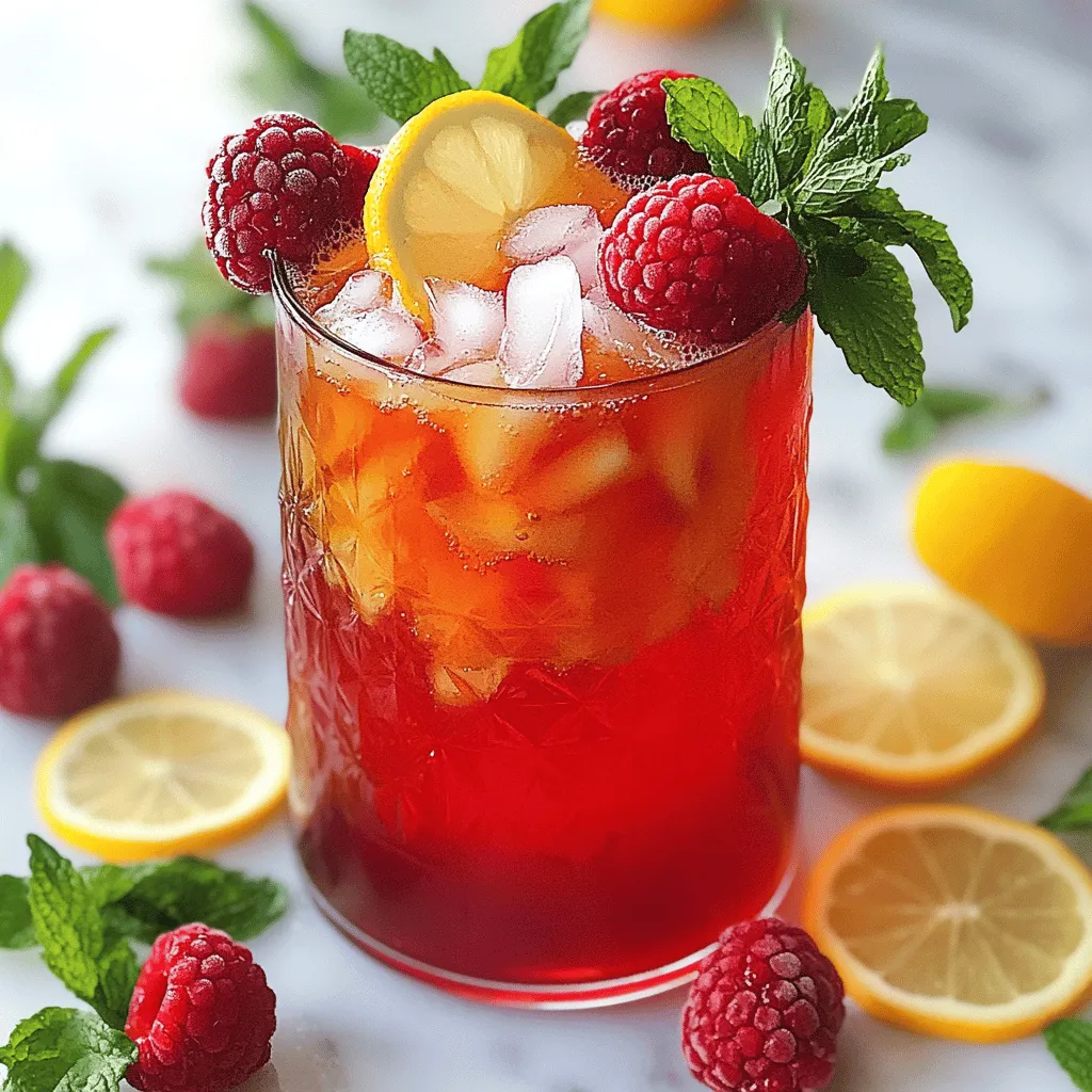 Delicious Earl Grey Himbeer Eistee Sommererfrischung