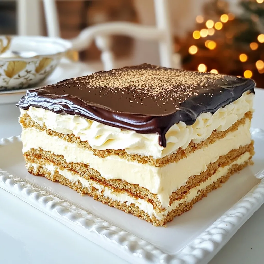 Eggnog Eclair Cake Einfaches und köstliches Rezept