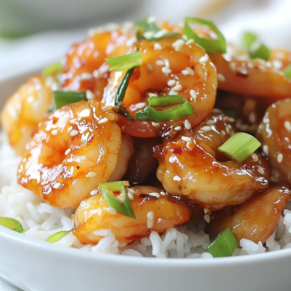 Süßscharfe Knoblauchgarnelen Einfaches und köstliches Rezept