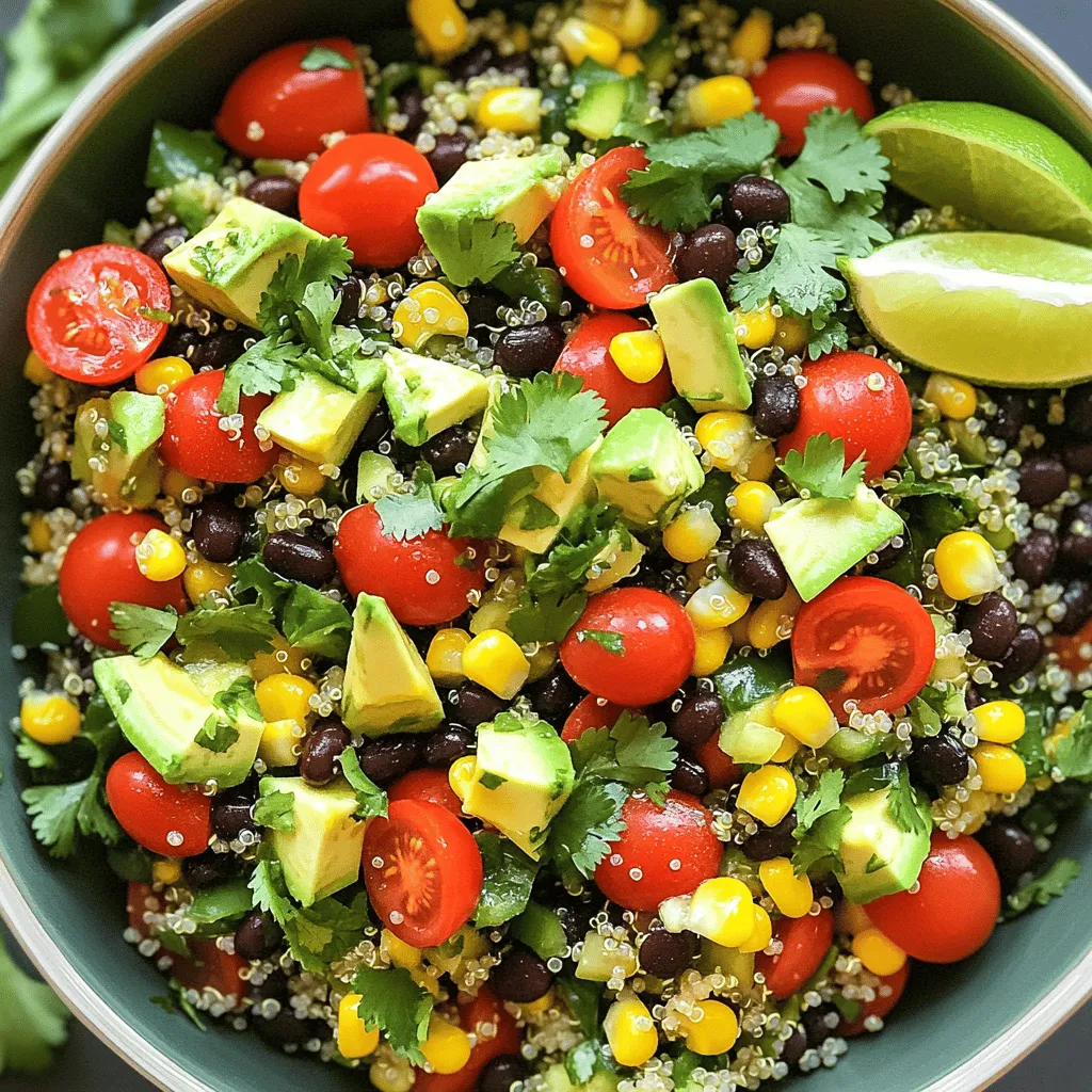 Cilantro Lime Quinoa Salad Frisch und Nährstoffreich
