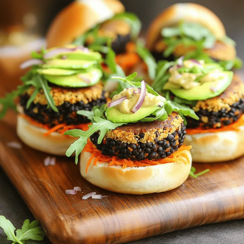 Spicy Black Bean Burger Sliders Einfache Rezeptidee