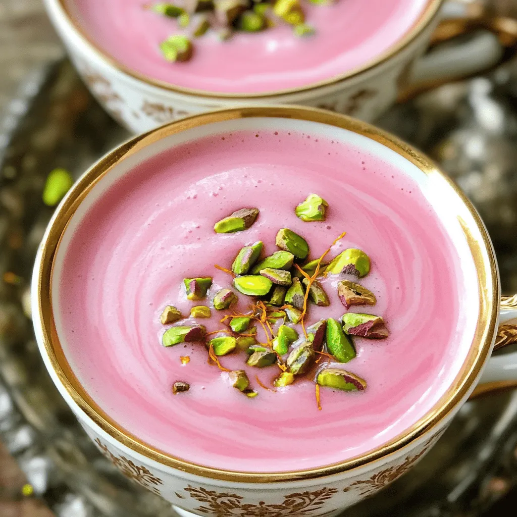 Kashmiri Pink Chai ist ein einzigartiges Getränk aus der Region Kaschmir. Es ist nicht nur ein Tee, sondern ein Erlebnis. Die Farbe ist ein sanftes Rosa, das sofort ins Auge fällt. Diese Chai hat eine reichhaltige und cremige Textur. Sie wird mit speziellen grünen Teeblättern hergestellt, die dem Chai seinen charakteristischen Geschmack geben.