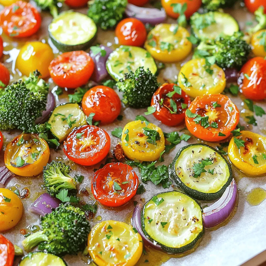 Lemon Garlic Roasted Veggies köstlich und einfach
