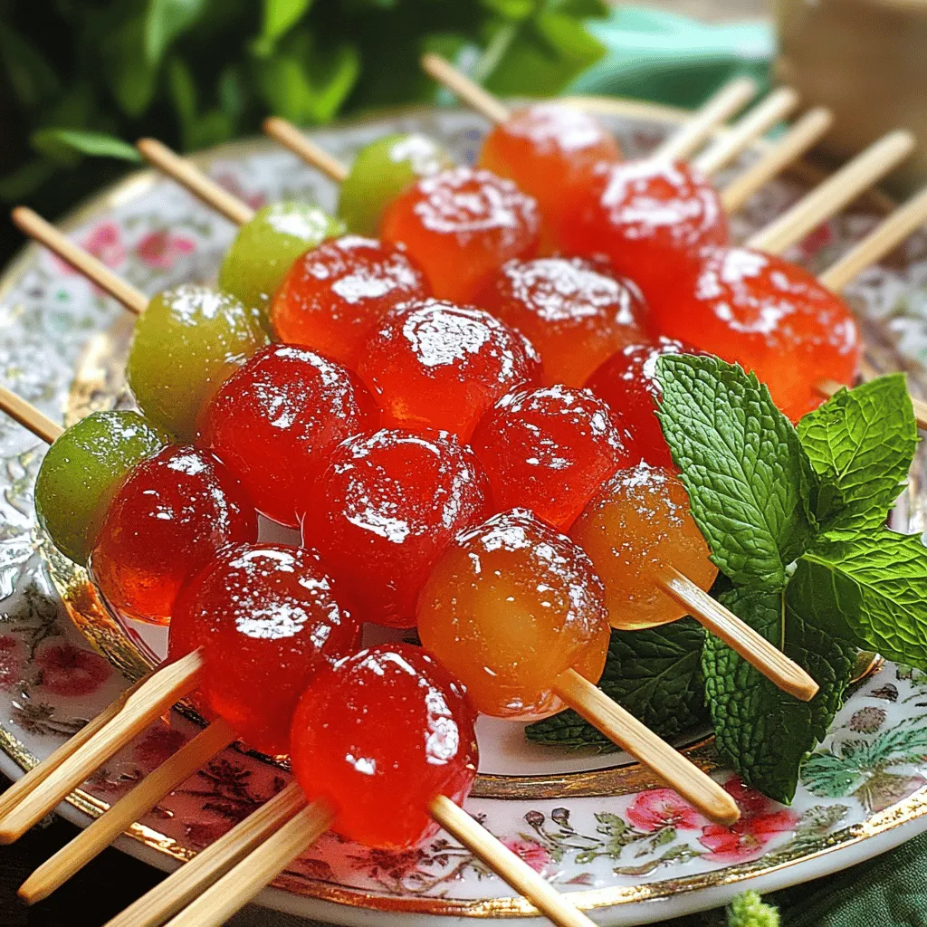 Tanghulu ist eine beliebte chinesische Süßigkeit. Sie besteht aus frischen Früchten, die in Zuckersirup getaucht werden. Man findet sie oft auf Ständen in China. Diese Süßigkeit hat eine lange Geschichte. Ursprünglich kam Tanghulu aus der nordchinesischen Stadt Peking. Dort wurde sie erstmals während der Song-Dynastie (960–1279 n. Chr.) verkauft.