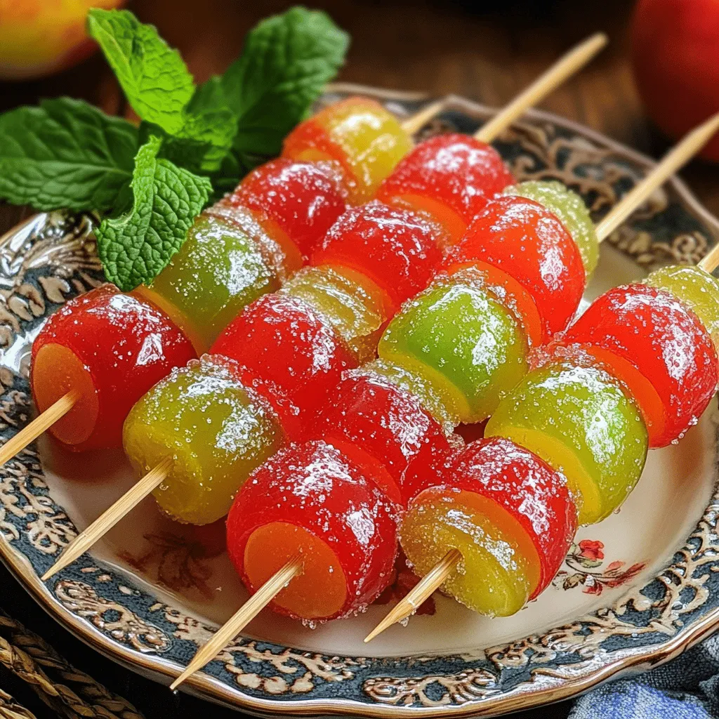 Tanghulu Chinesische Süßigkeit für fruchtigen Genuss